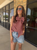 Charcoal Trina Tie Top