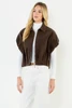 Brown Sutton Suede Top