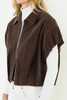Brown Sutton Suede Top