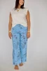 Light Blue Bandana Frey Hem Denim