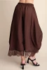 Brown Olivia Lace Pants