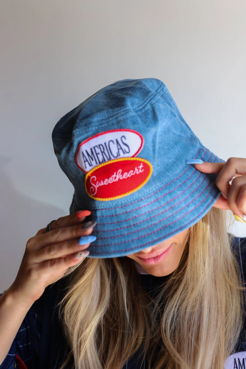 America's Sweetheart Bucket Hat Denim