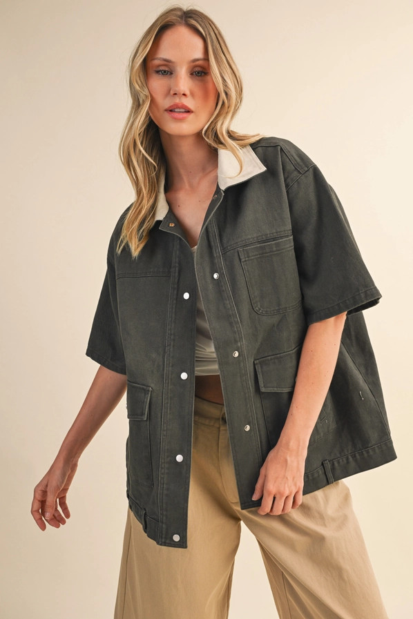 Olive Margo Utility Jacket