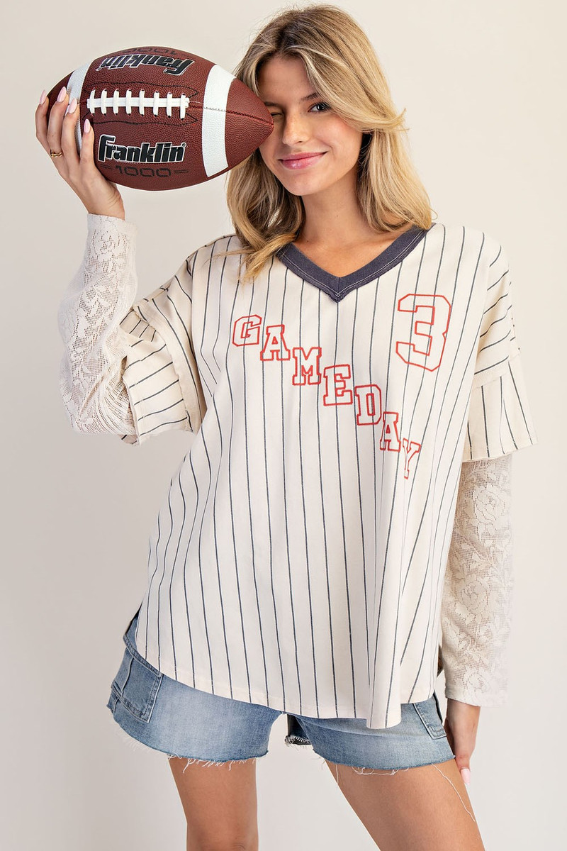 Lacey Gameday Layered Top
