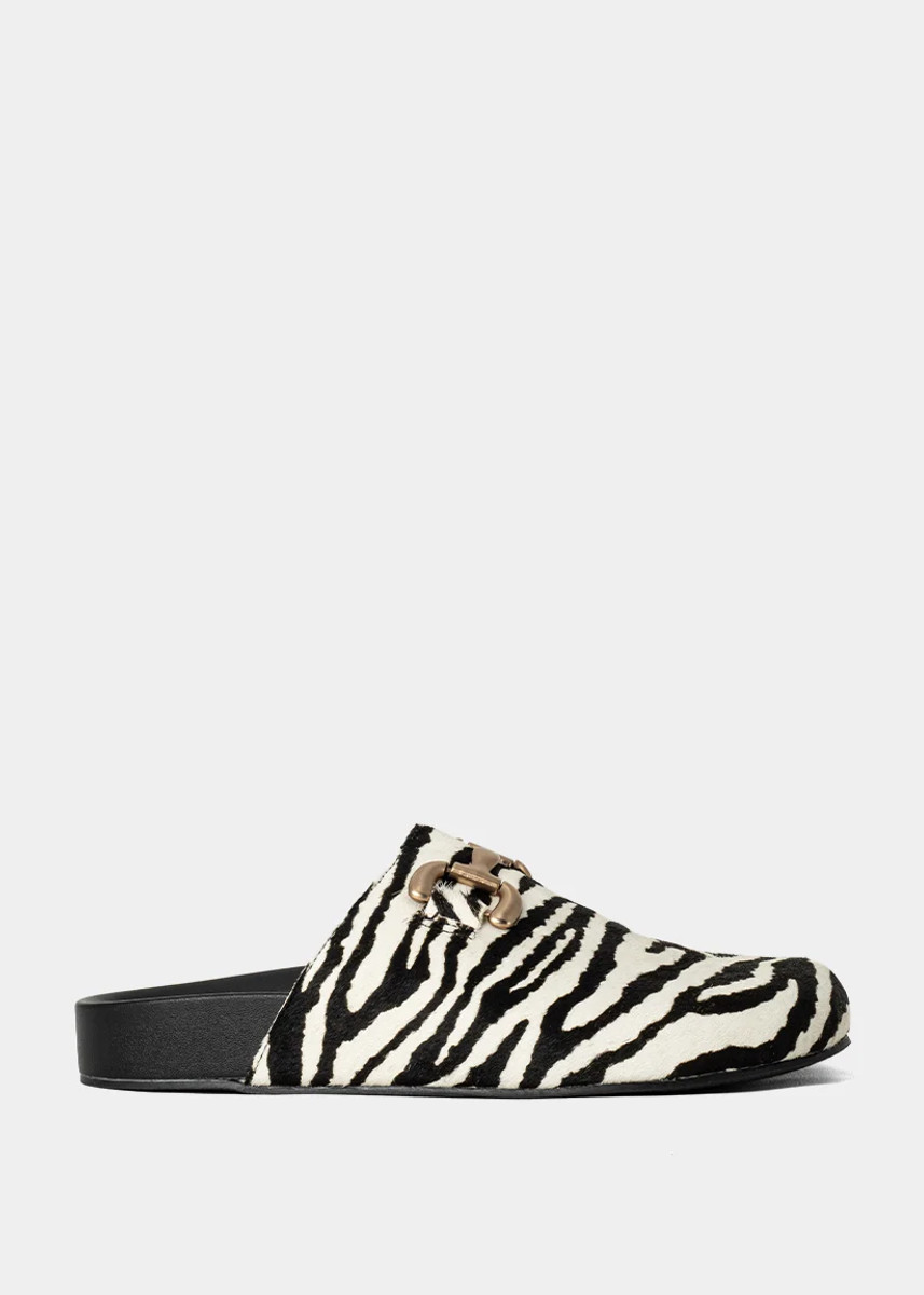 Azalea Zebra Hair Mule