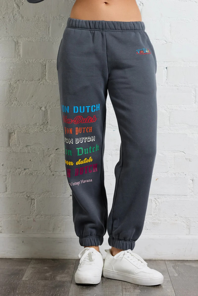 Von Dutch Graffiti Jogger Black