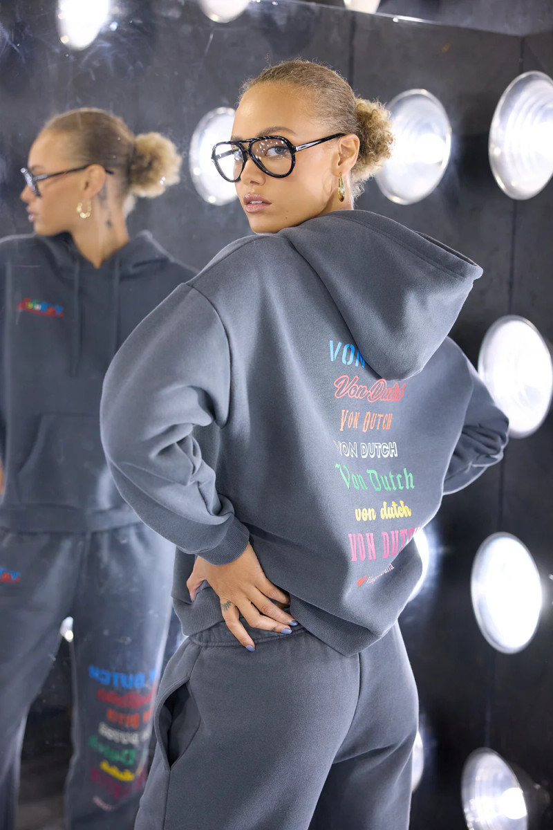 Von Dutch Graffiti Hoodie Black