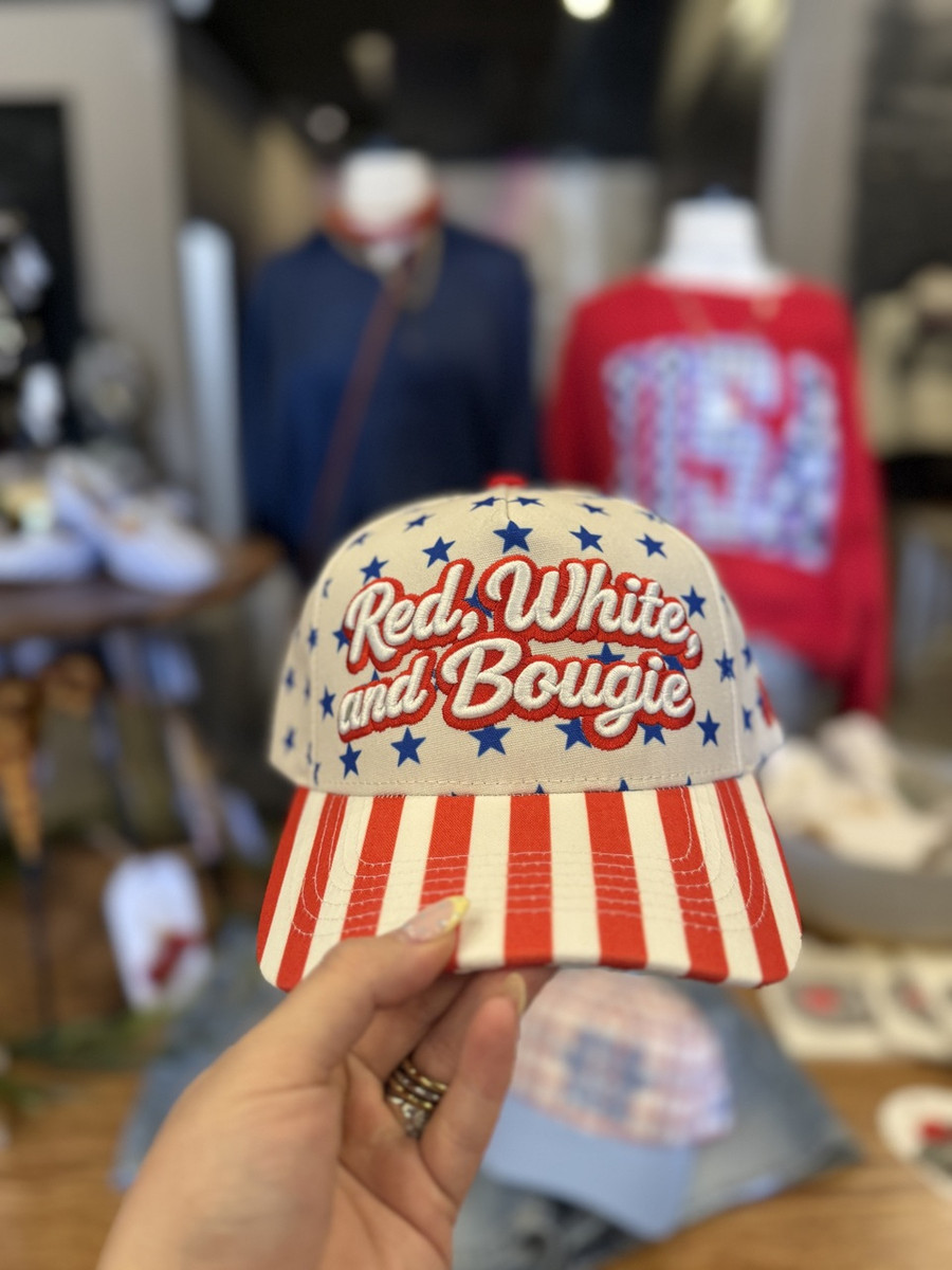 Red White and Bougie Trucker