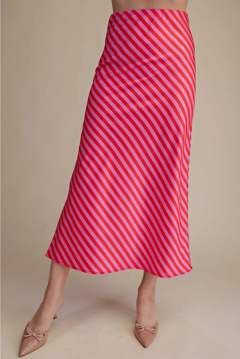Pink With the Band Skirt
