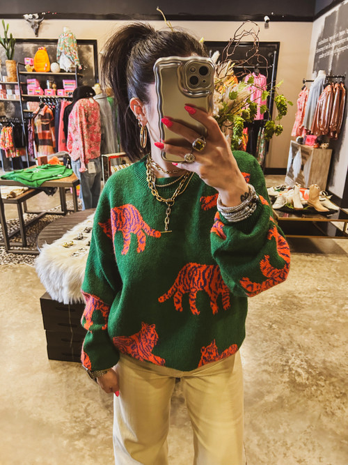 Jade Tiger Sweater