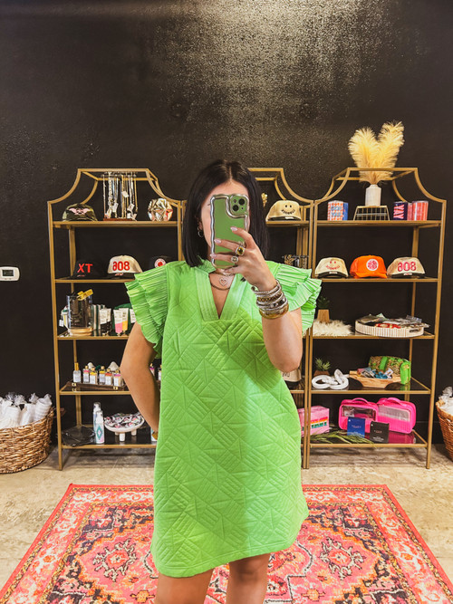 Lime Amanda Dress