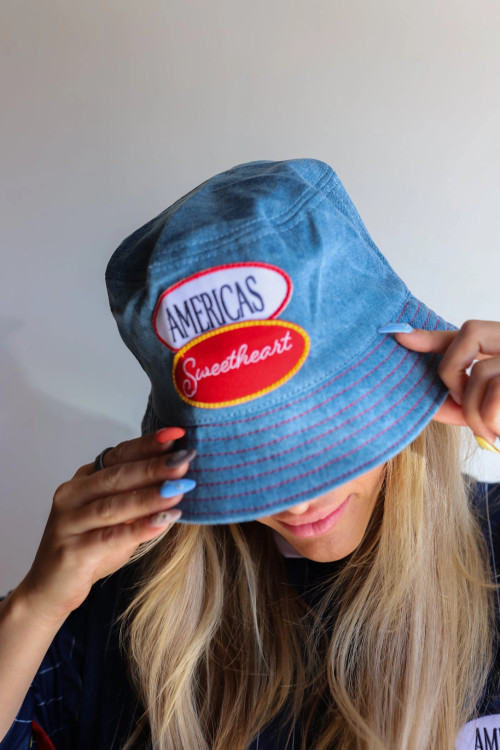America's Sweetheart Bucket Hat Denim