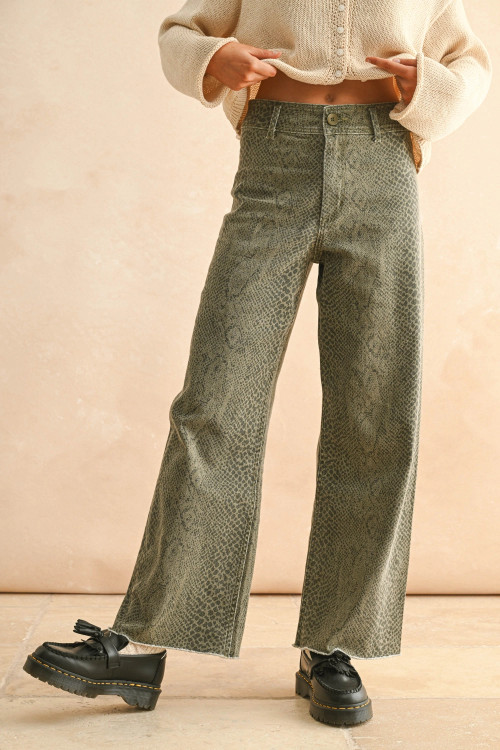Susan Snake Pant Olive