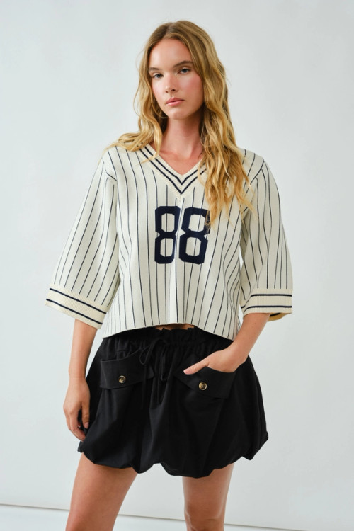 Cream Hey Batter Sweater