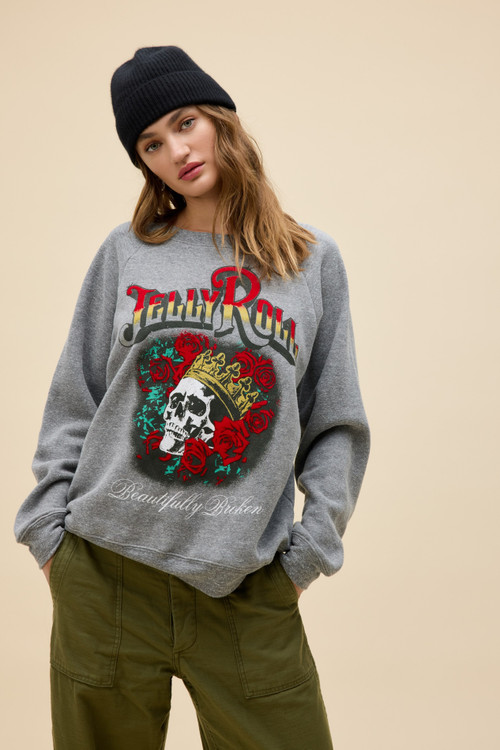 Jelly Roll Beautifull Broken Vintage Raglan