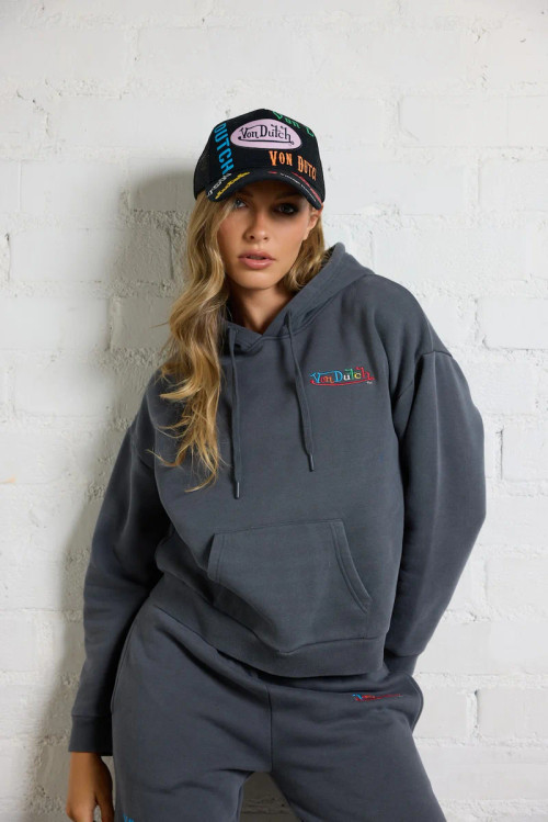 Von Dutch Graffiti Trucker Hat Black