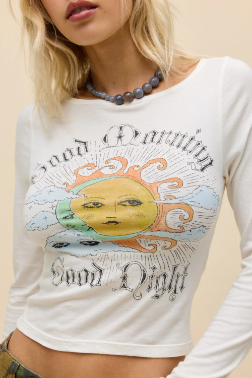 Good Morning Good Night Boat Neck