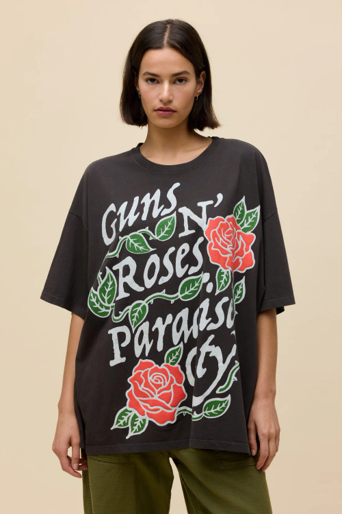 Guns N Roses Paradise City Rose Tee