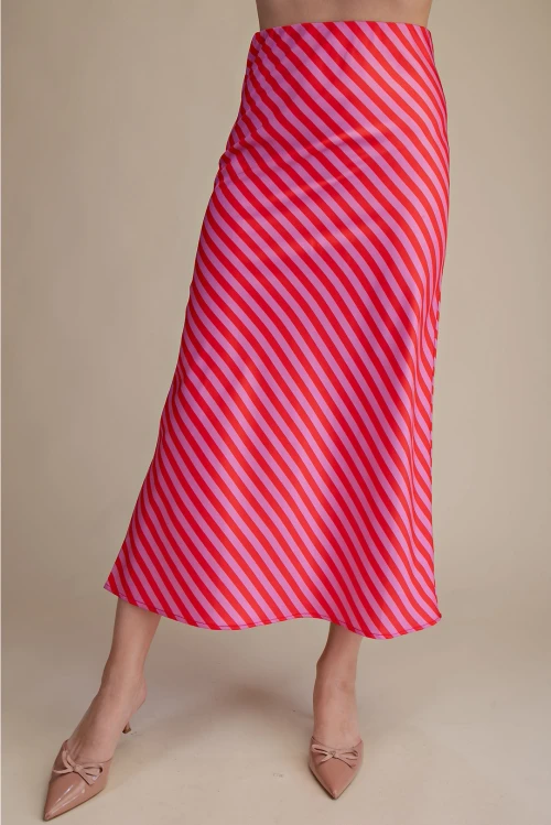 Pink With the Band Skirt