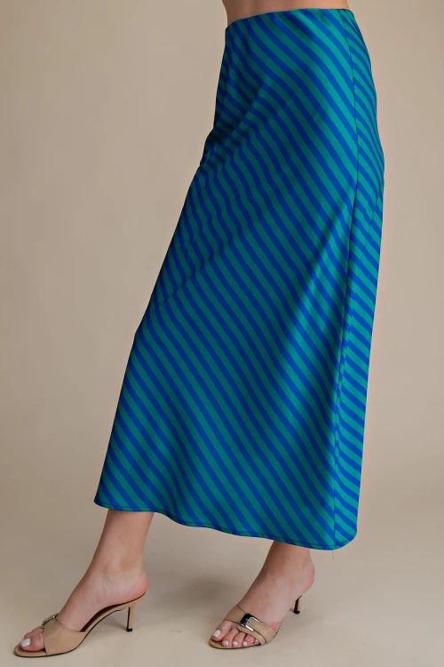 Blue With the Band Skirt