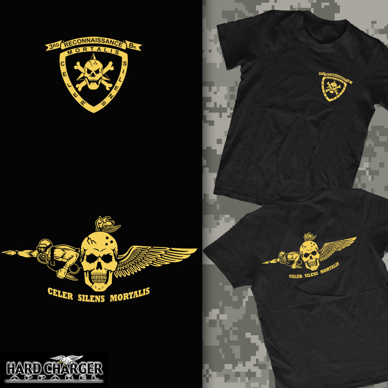 3rd Recon Battalion T-shirt - Hard Charger Apparel