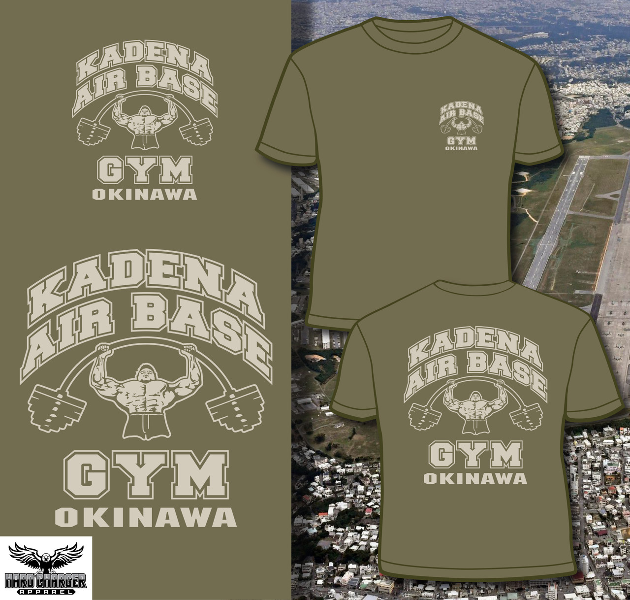 Kadena Air Base Gym, Okinawa T-shirt - Hard Charger Apparel