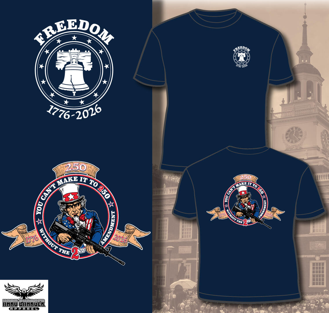 America's 250th Anniversary 2nd Amendment T-shirt - Hard Charger