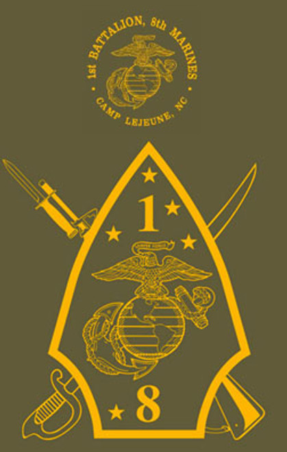 1st Battalion, 8th Marines Crewneck Sweatshirt