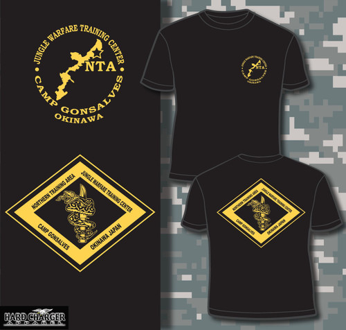 Marine Corps NTA Okinawa Jungle Warfare School T-shirt - Hard Marine Corps NTA Okinawa Jungle Warfare School T-shirt - Hard