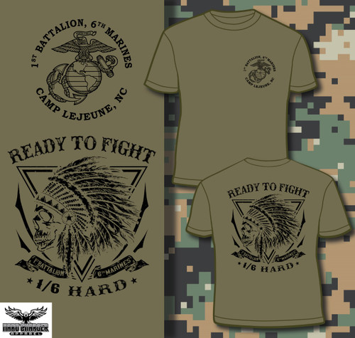 1st Battalion 6th Marines BN T-shirt