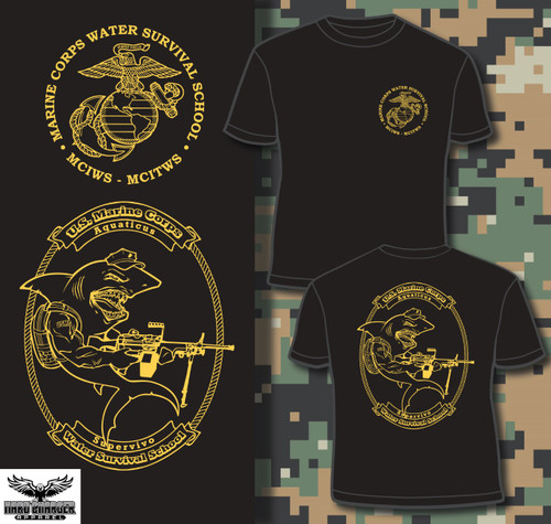 Marine Raiders Special Forces USMC Unit T-Shirt XXL / White