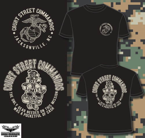 Camp Lejeune J'ville Court Street Long Sleeved T-shirt