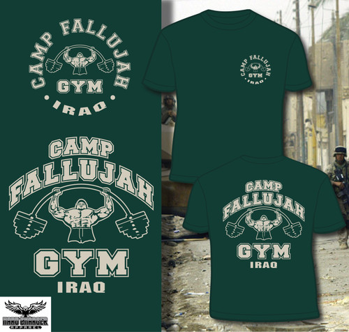 Camp Fallujah Gym. Iraq T-shirt