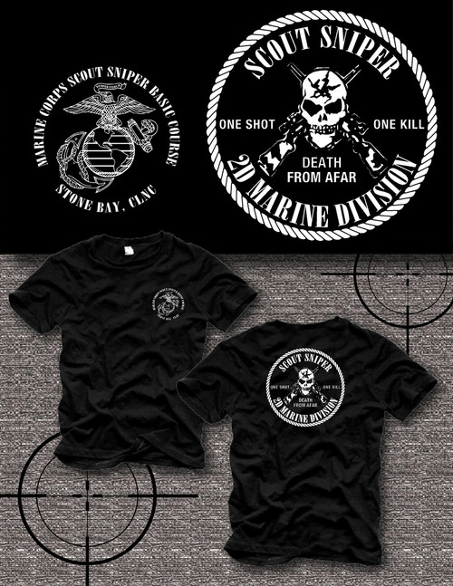 Scout Sniper School Camp Lejeune Long Sleeve T- Shirt