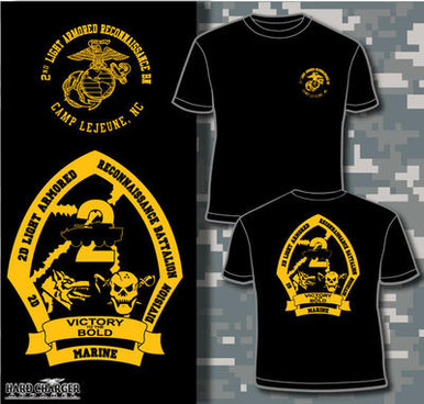 2nd Light Armored Reconnaissance Battalion T-shirt - Hard Charger