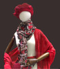 Evening Scarf
(Note: Not Sold with additional Scarf and Beret)