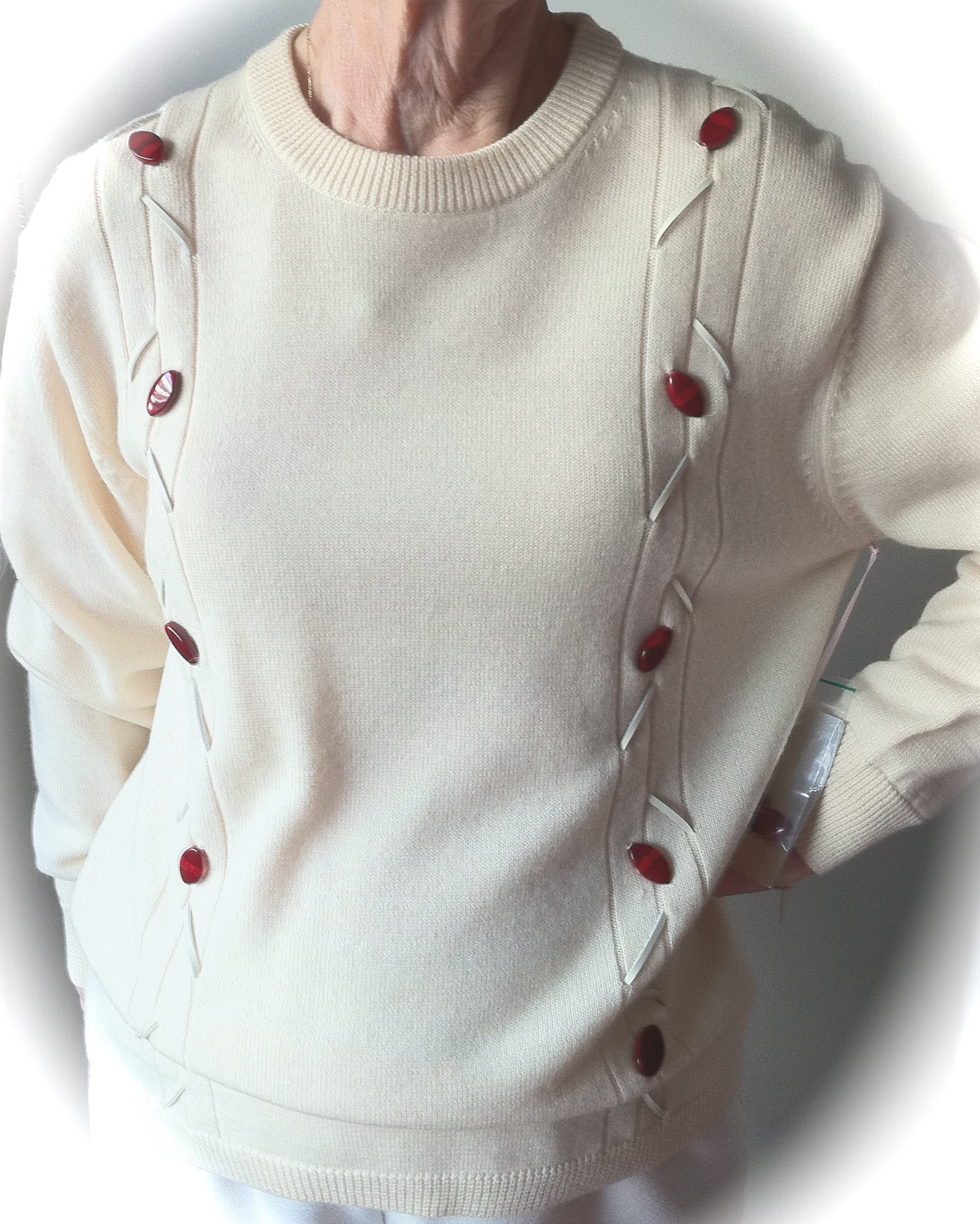 Cream Zig Zag Jumper