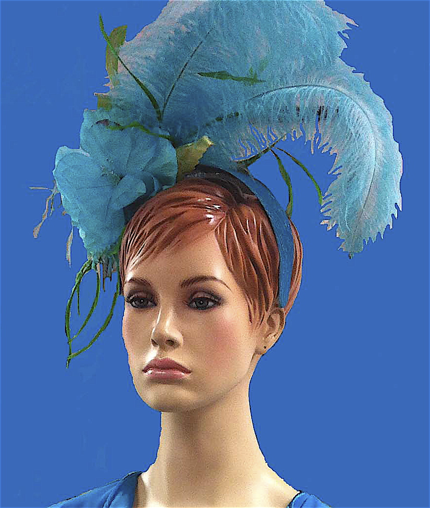 Aqua Fascinator