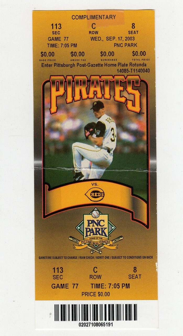 2000 Cincinnati Reds at Pittsburgh Pirates September 9-10 