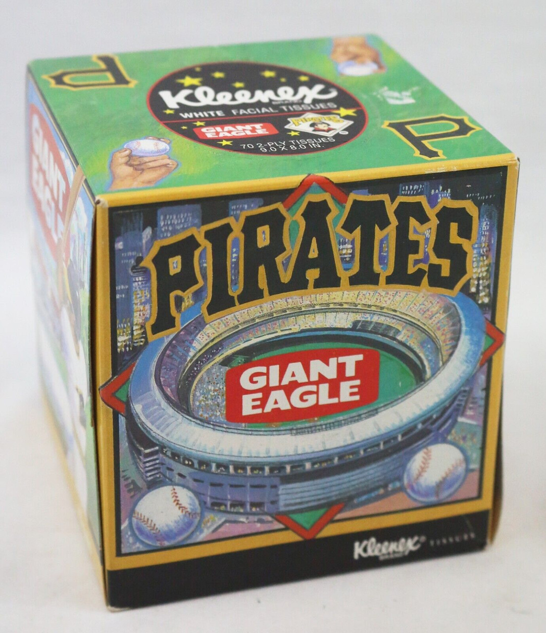 VINTAGE SEALED 1994 Giant Eagle Pittsburgh Pirates Kleenex Tissues -  Remixxd by Steel City Galleries