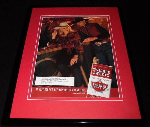 2001 Swisher Sweets Little Cigars Framed 11x14 ORIGINAL Advertisement