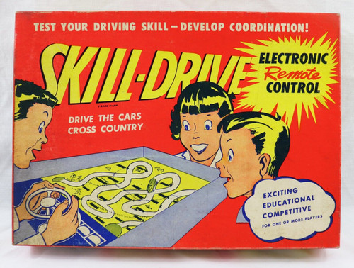 VINTAGE Skill Drive Across Country Board Game