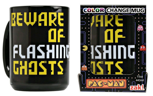 NEW SEALED Zak Pac Man Color Changing Coffee Mug