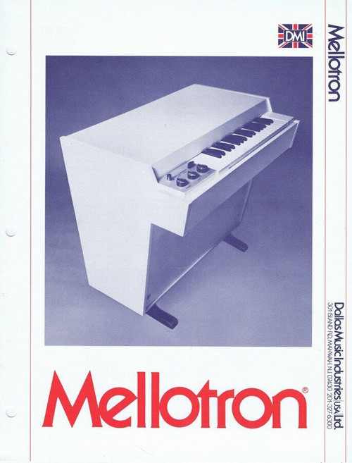 ORIGINAL Vintage 1973 Mellotron 400 Catalog
