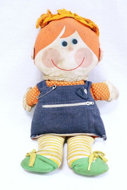 ORIGINAL Vintage 1976 Playskool Dressy Bessy Baby Stuffed Doll