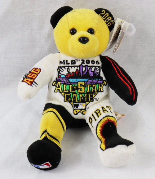 VINTAGE 2006 Team Beans Pittsburgh Pirates MLB All Star Game Teddy Bear w/ Tags