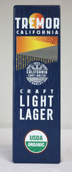 ORIGINAL Vintage Tremor California Craft Light Lager Beer Tap Handle