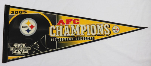 2005 Pittsburgh Steelers AFC Champs 12x30" Felt Pennant