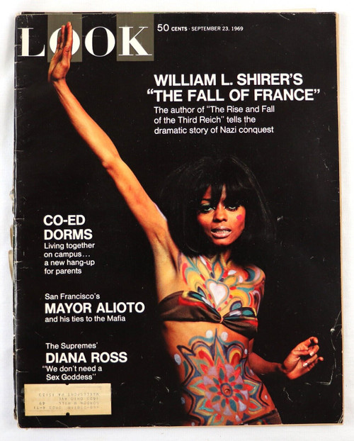 ORIGINAL Vintage Sep 23 1969 Look Magazine Diana Ross