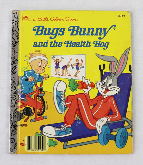 VINTAGE 1986 Bugs Bunny and the Health Hog Golden Book Porky Pig
